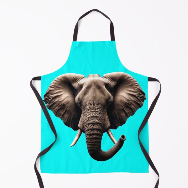 Item preview, ELEPHANT HEAD - #00FFFF designed and sold by Marlon Oseguera.