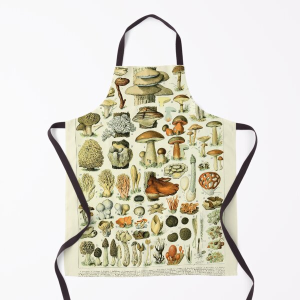 Item preview, Vintage Mushrooms poster Larousse Print Adolphe Millot designed and sold by Sintija BILIKA.