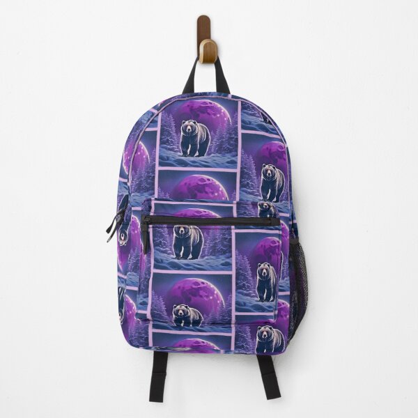 Item preview, Winter Moon: Bear's Nighttime Majesty designed and sold by Health And Fitness Posts e-Store.