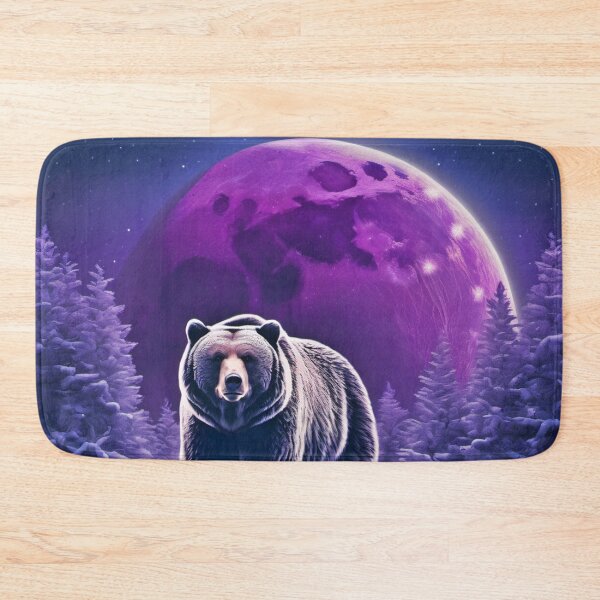 Item preview, Winter Moon: Bear's Nighttime Majesty designed and sold by Health And Fitness Posts e-Store.