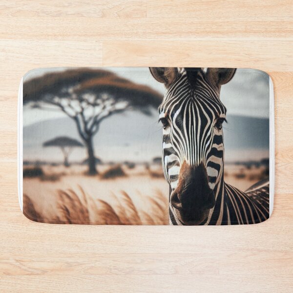 Item preview, Monochrome Marvel - The Elegance of a Zebra's Unique Black and White Coat designed and sold by ProgressMagnet.