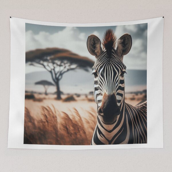 Item preview, Monochrome Marvel - The Elegance of a Zebra's Unique Black and White Coat designed and sold by ProgressMagnet.