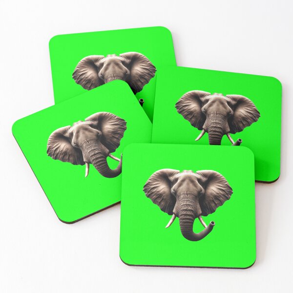 Item preview, ELEPHANT HEAD - #00FF00 designed and sold by Marlon Oseguera.