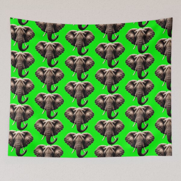Item preview, ELEPHANT HEAD - #00FF00 designed and sold by Marlon Oseguera.