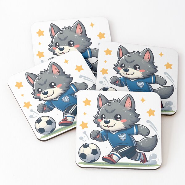 Item preview, Kawaii Lovable Werewolf With Soccer Jersey designed and sold by CanvasCutie.