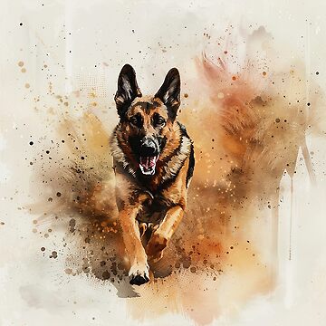 Artwork thumbnail, German shepherd running by Cjars