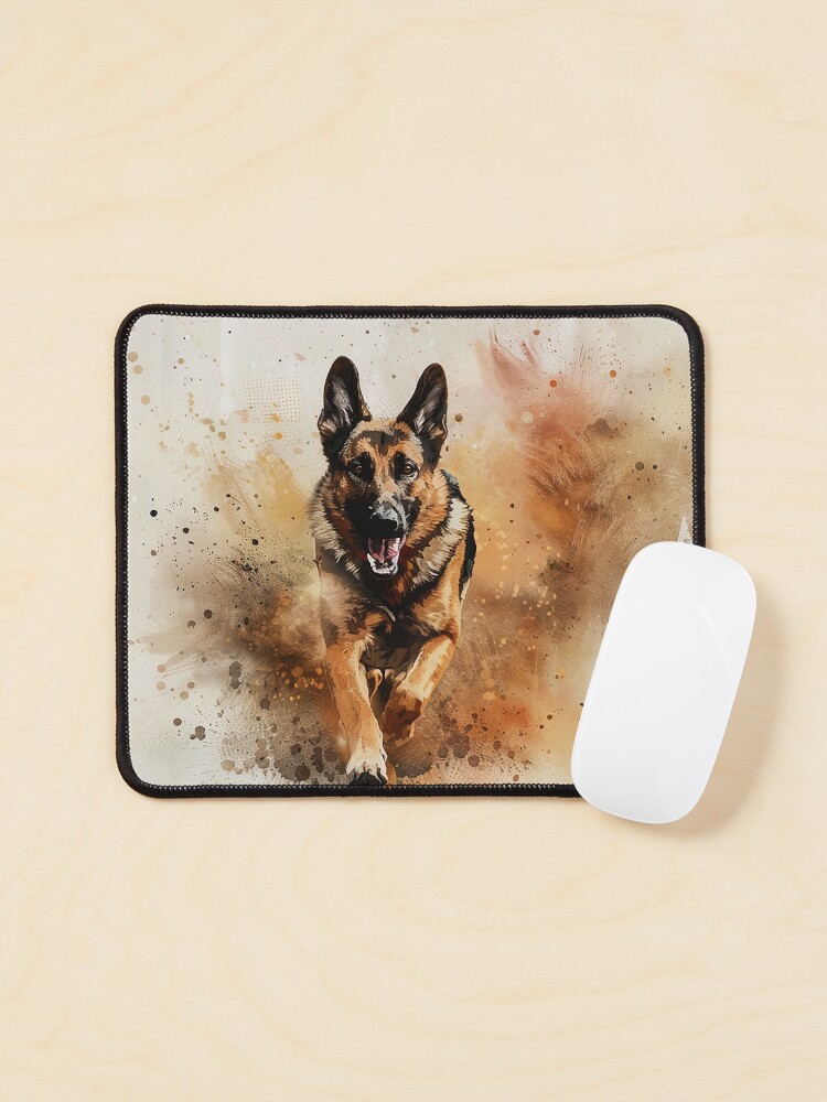 Thumbnail 1 of 5, Mouse Pad, German shepherd running designed and sold by Cjars.