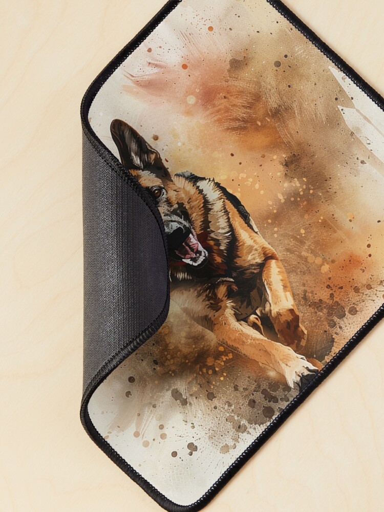Thumbnail 2 of 5, Mouse Pad, German shepherd running designed and sold by Cjars.