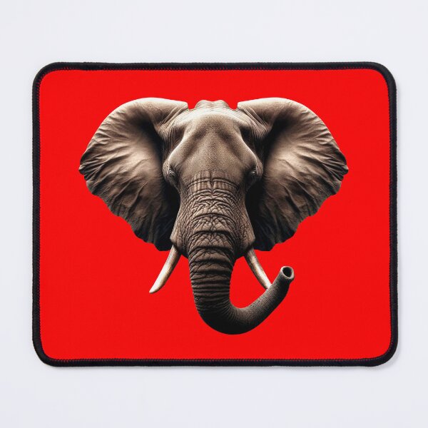 Item preview, ELEPHANT HEAD - #FF0000 designed and sold by Marlon Oseguera.