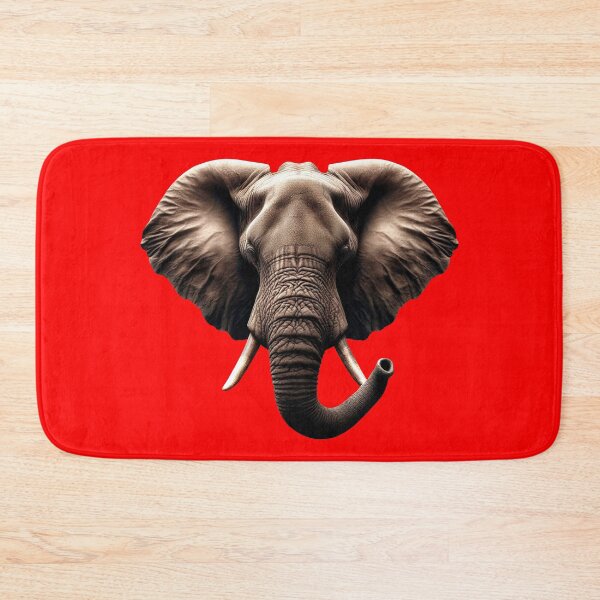 Item preview, ELEPHANT HEAD - #FF0000 designed and sold by Marlon Oseguera.