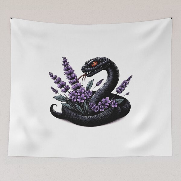 Item preview, dangerous snake in lavender 2 designed and sold by cupipl.