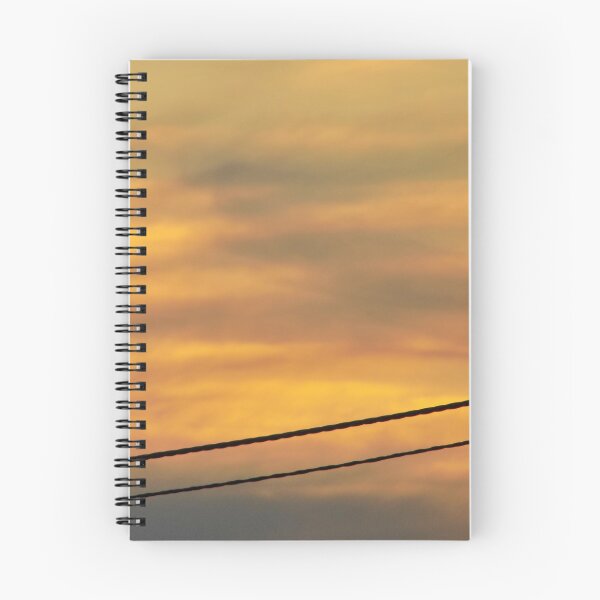 Item preview, Orange Yellow Sunset Sunrise Powerlines designed and sold by pyzap.