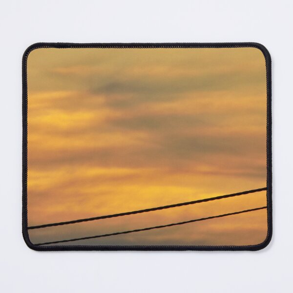 Item preview, Orange Yellow Sunset Sunrise Powerlines designed and sold by pyzap.