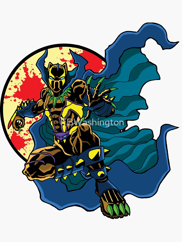 Thumbnail 3 of 3, Sticker, POP ART Totem Warrior designed and sold by FBWashington.