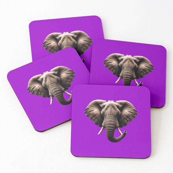 Item preview, ELEPHANT HEAD - #9900CC designed and sold by Marlon Oseguera.