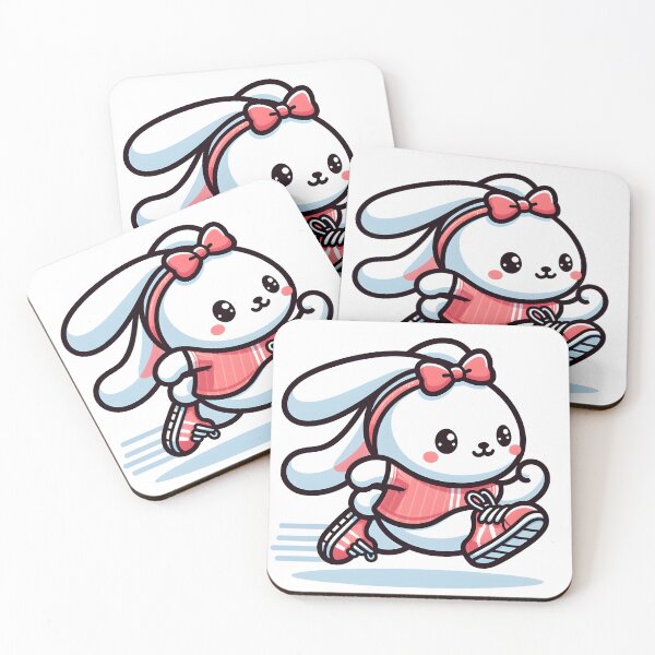 Item preview, Kawaii Rabbit With Sneakers designed and sold by CanvasCutie.