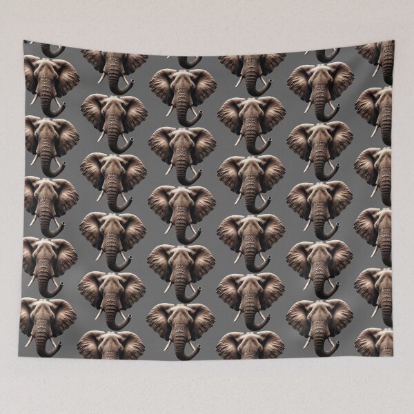 Item preview, ELEPHANT HEAD - #666666 designed and sold by Marlon Oseguera.