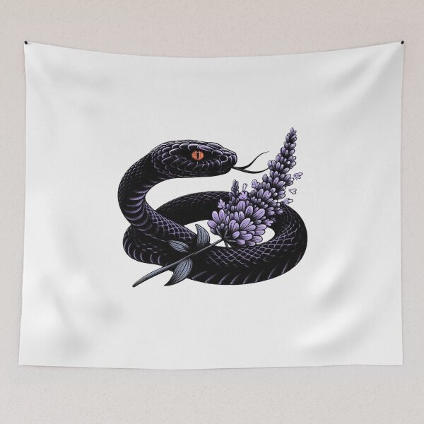 Item preview, dangerous snake in lavender4 designed and sold by cupipl.
