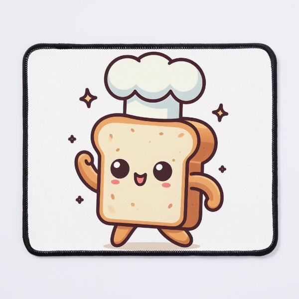 Item preview, Kawaii Toast With Chef Hat designed and sold by CanvasCutie.