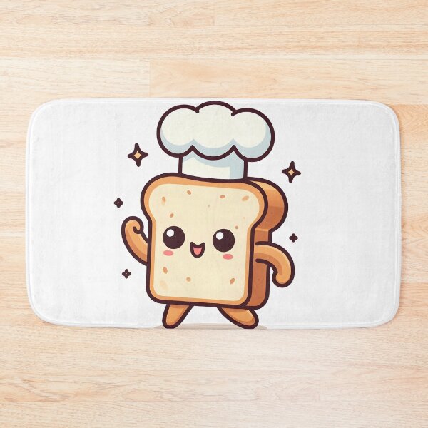 Item preview, Kawaii Toast With Chef Hat designed and sold by CanvasCutie.