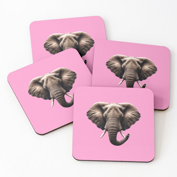 Item preview, ELEPHANT HEAD - #FF99CC designed and sold by Marlon Oseguera.