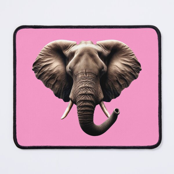 Item preview, ELEPHANT HEAD - #FF99CC designed and sold by Marlon Oseguera.