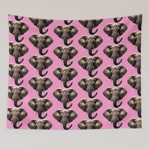 Item preview, ELEPHANT HEAD - #FF99CC designed and sold by Marlon Oseguera.