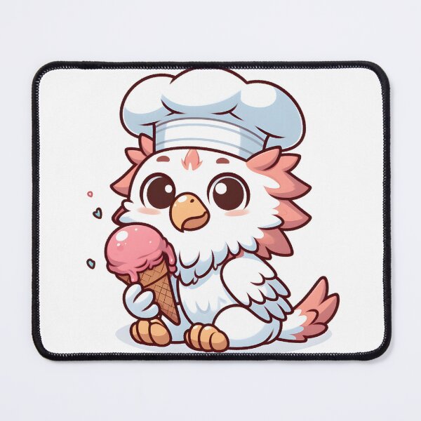 Item preview, Kawaii Dainty Griffin: With A Chef'S Hat designed and sold by CanvasCutie.
