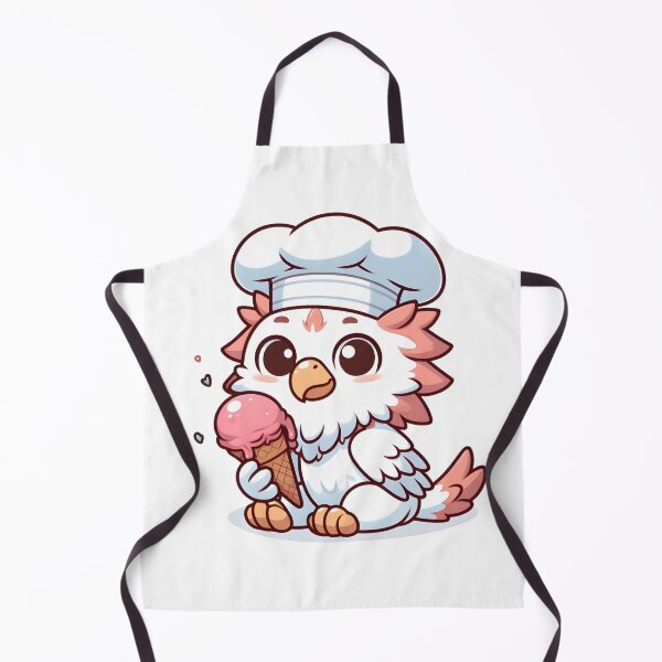 Item preview, Kawaii Dainty Griffin: With A Chef'S Hat designed and sold by CanvasCutie.