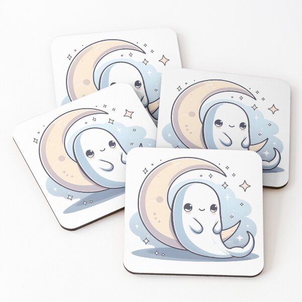 Item preview, Kawaii Gentle Banshee With A Glowing Moon designed and sold by CanvasCutie.