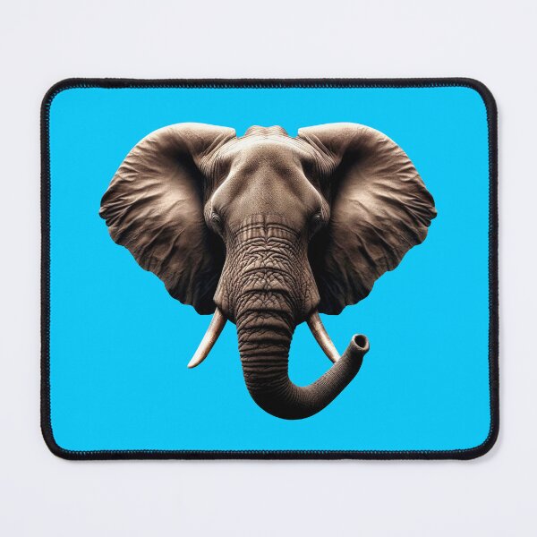 Item preview, ELEPHANT HEAD - #00CCFF designed and sold by Marlon Oseguera.