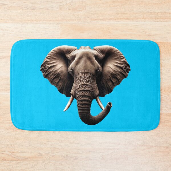 Item preview, ELEPHANT HEAD - #00CCFF designed and sold by Marlon Oseguera.