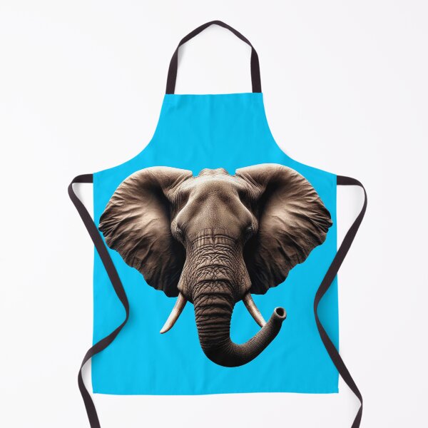 Item preview, ELEPHANT HEAD - #00CCFF designed and sold by Marlon Oseguera.