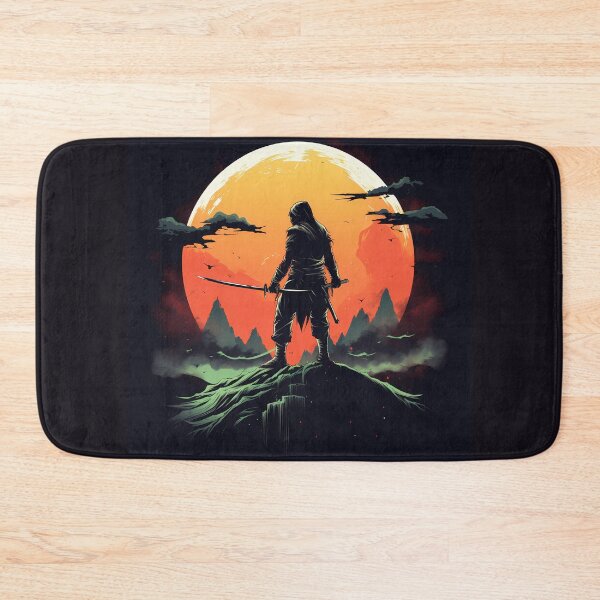 Item preview, Ninja With Big Katana On The Moon designed and sold by ValueOfArt.