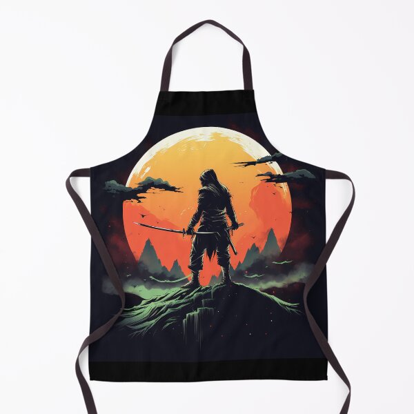 Item preview, Ninja With Big Katana On The Moon designed and sold by ValueOfArt.