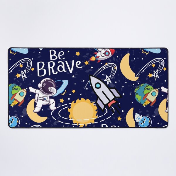 Aperçu de l'œuvre Couette à motif d'explosion Be Brave Space par Belle Treasure Chest créée et vendue par Luetta  Stuger- Fleming.