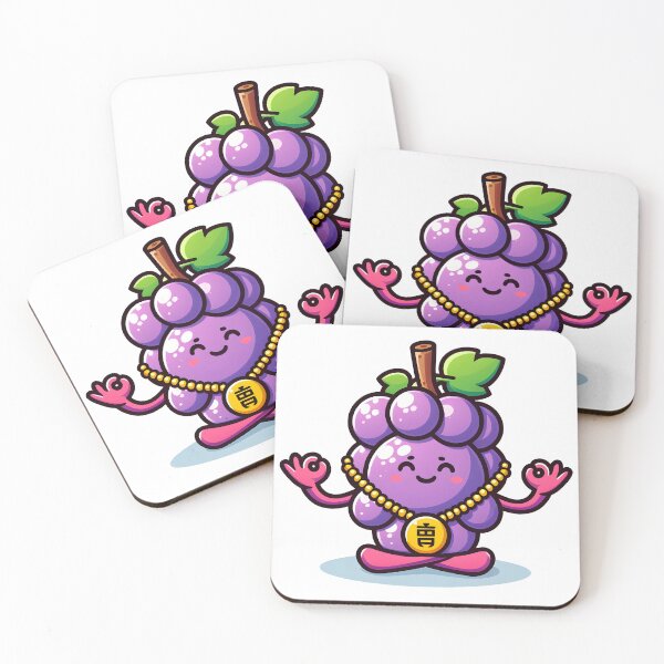 Item preview, Kawaii Grapes: Wearing A Zen Symbol Necklace designed and sold by CanvasCutie.
