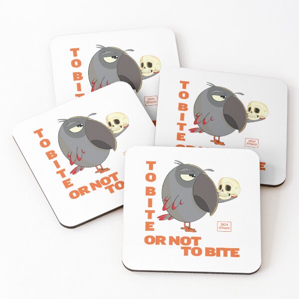 Item preview, African Grey Parrot - To bite or not to bite - to be or not to be - Hamlet designed and sold by YoshiArtDesign.