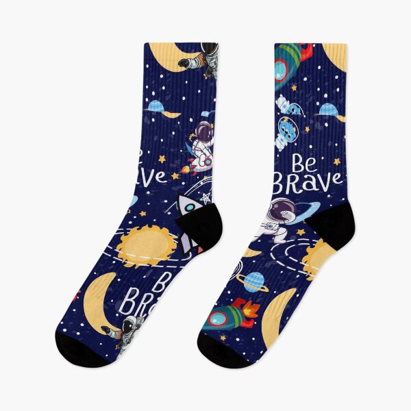 Item preview, Be Brave Space blast pattern comforter by Belle Treasure Chest designed and sold by Luetta  Stuger- Fleming.