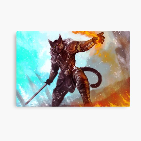 Skyrim - Khajiit Canvas Print