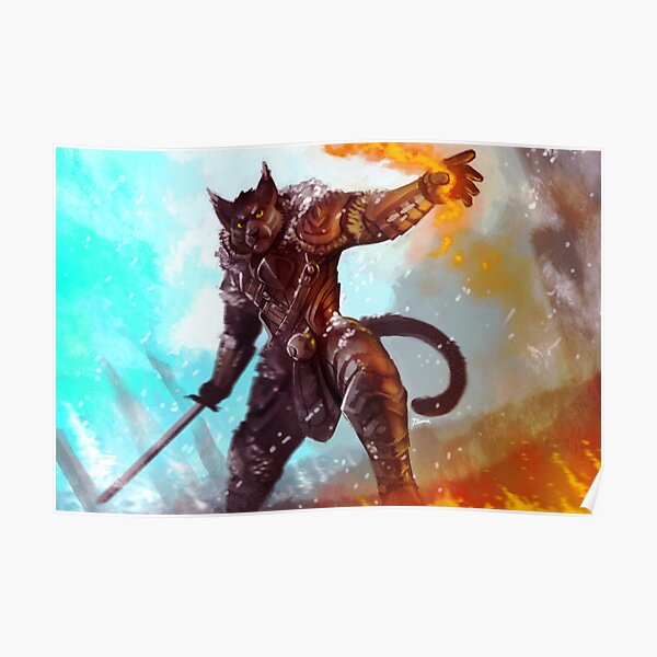 Skyrim Posters Redbubble - daedric knight roblox