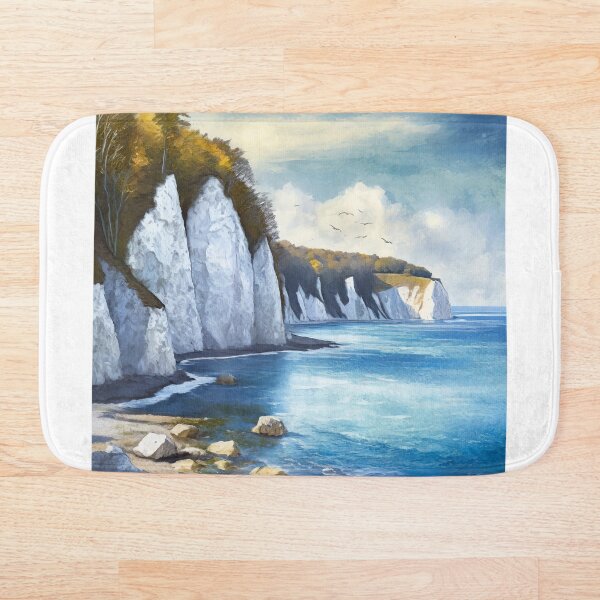 Item preview, Póster de viaje vintage de Rügen: vista clásica de viaje retro de los acantilados de tiza con apariencia de pintura al óleo designed and sold by pod24.