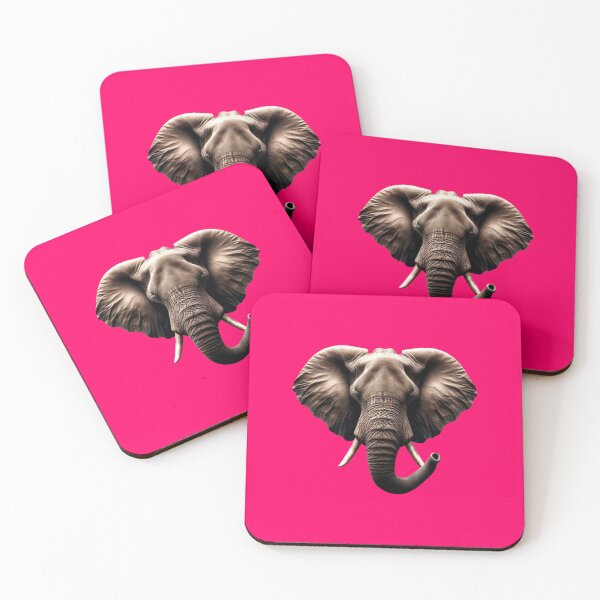 Item preview, ELEPHANT HEAD - #FF0066 designed and sold by Marlon Oseguera.