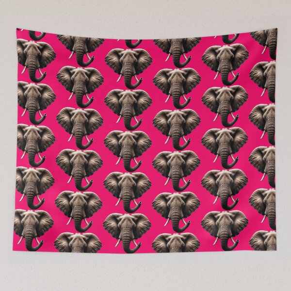 Item preview, ELEPHANT HEAD - #FF0066 designed and sold by Marlon Oseguera.