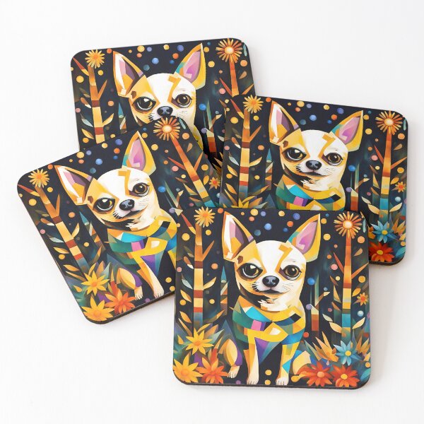 Item preview, A Chihuahua dog in a mysterious forest designed and sold by Natalia-Vlad.