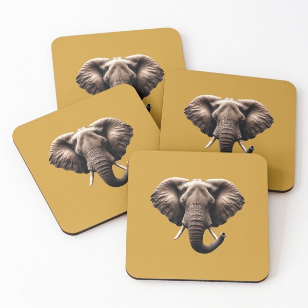 Item preview, ELEPHANT HEAD - #CC9933 designed and sold by Marlon Oseguera.