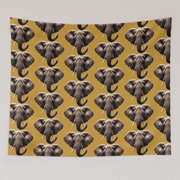 Item preview, ELEPHANT HEAD - #CC9933 designed and sold by Marlon Oseguera.
