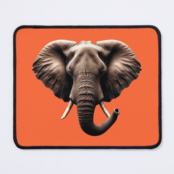 Item preview, ELEPHANT HEAD - #FF6633 designed and sold by Marlon Oseguera.
