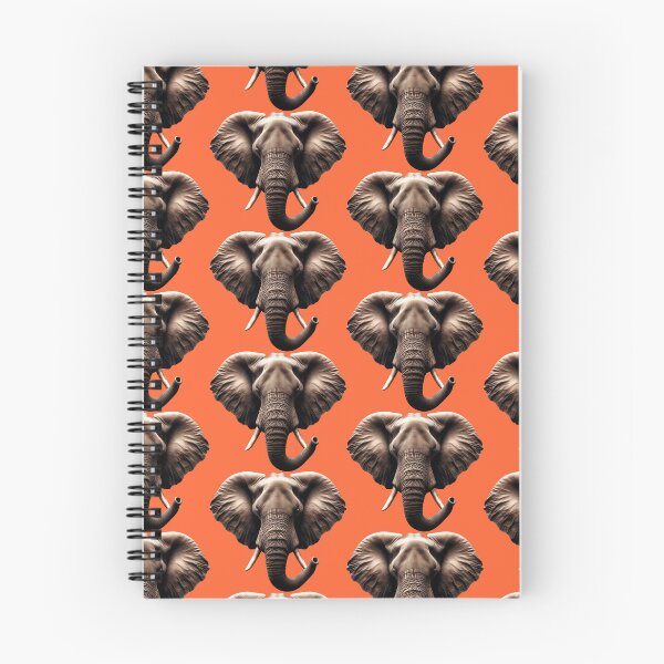 Item preview, ELEPHANT HEAD - #FF6633 designed and sold by Marlon Oseguera.