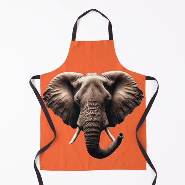 Item preview, ELEPHANT HEAD - #FF6633 designed and sold by Marlon Oseguera.